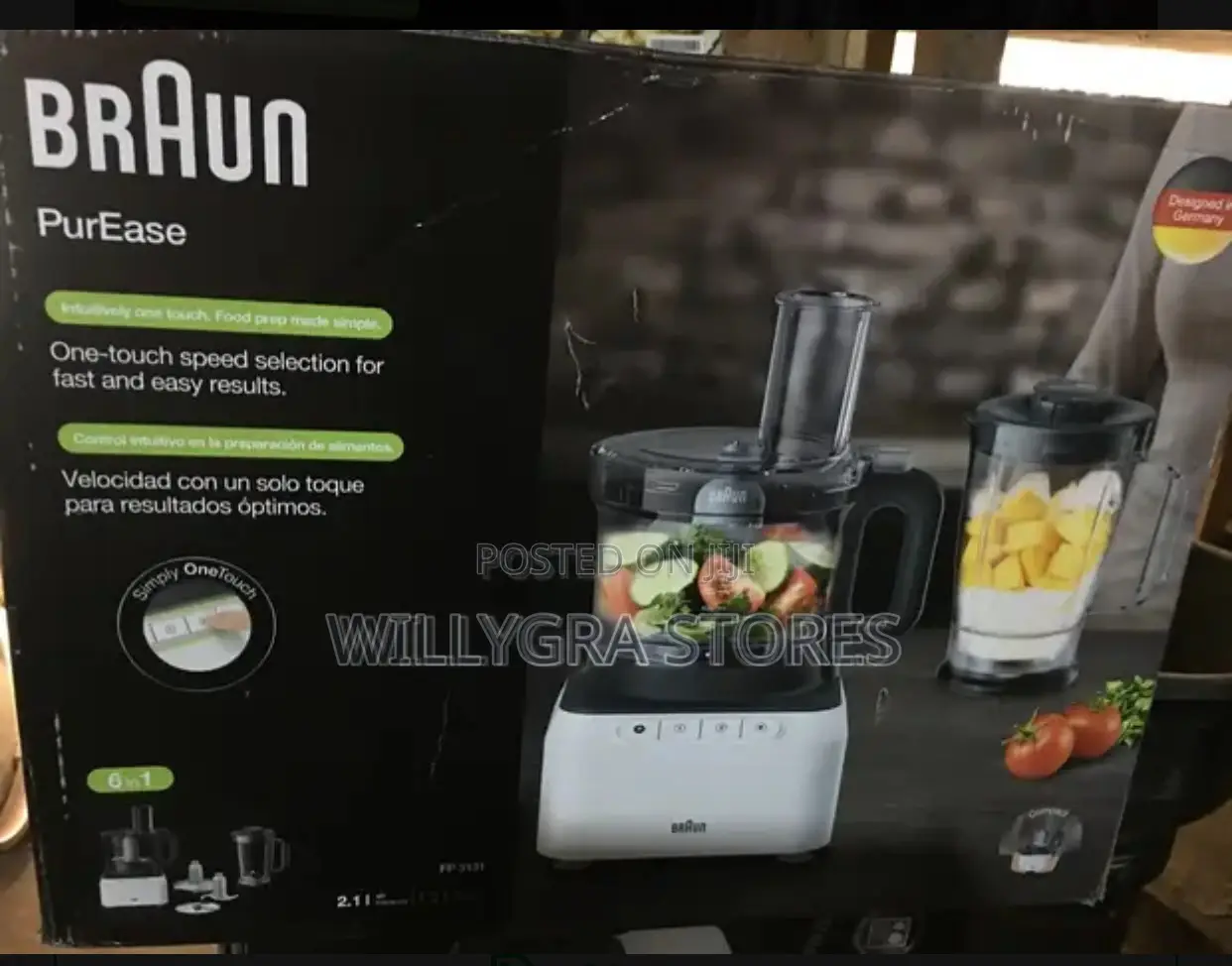 Braun Food Processor 800 Watts. Blender 1.2 L, Food Prep
