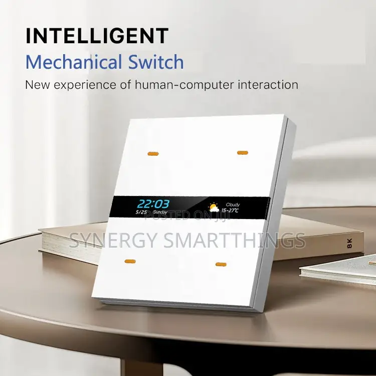 Tuya M8 Pro Zigbee Smart Switch 4Gang Control Panel Scene Switch White