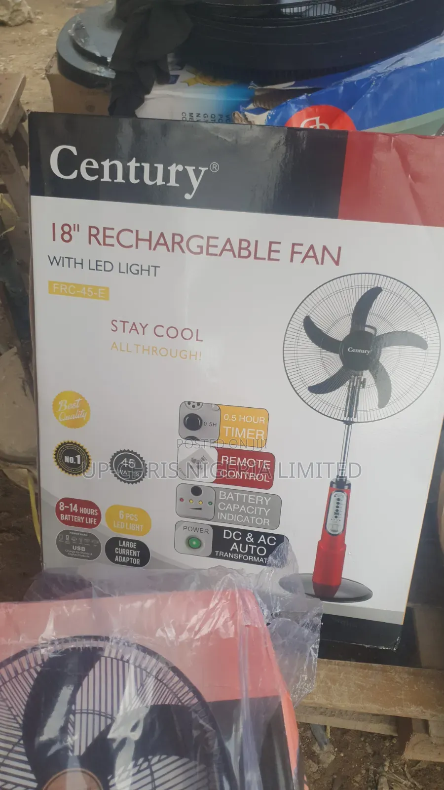 Century Rechargeable Fan