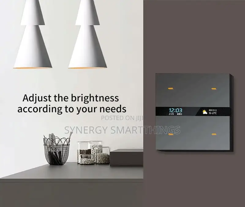 Tuya M8 Pro Zigbee Smart Switch 4 Gang Control Panel Scene Switch Grey