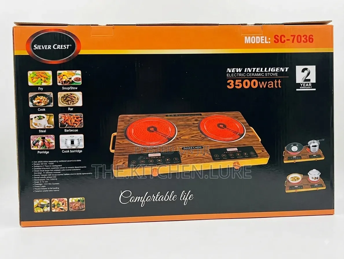 Silver Crest Double Burner Infrared Electric Cooker