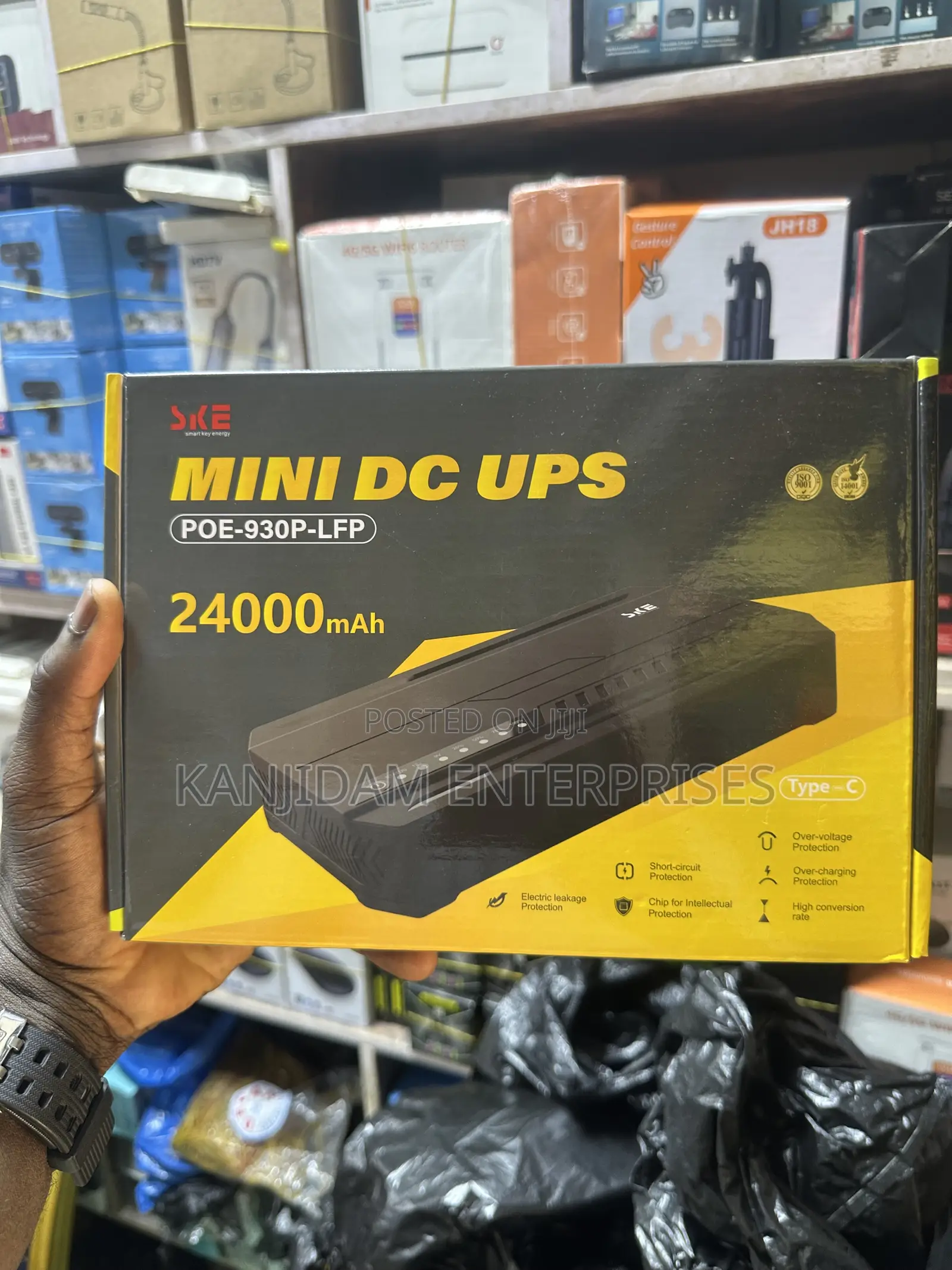 SKE 24,000mah Mini Dc UPS Poe ( Router Power Bank)