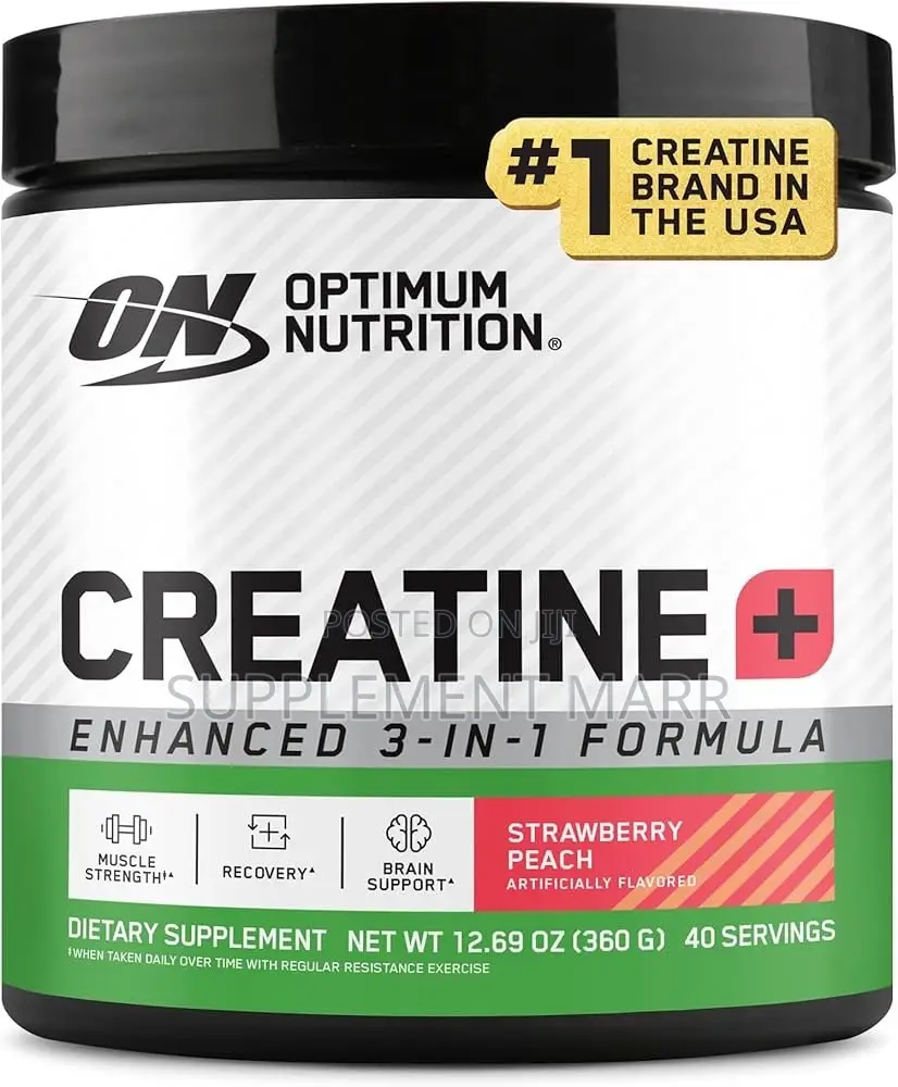 Creatine + Enhanced 3-in-1 Strawberry Peach 360G – 40 Servings