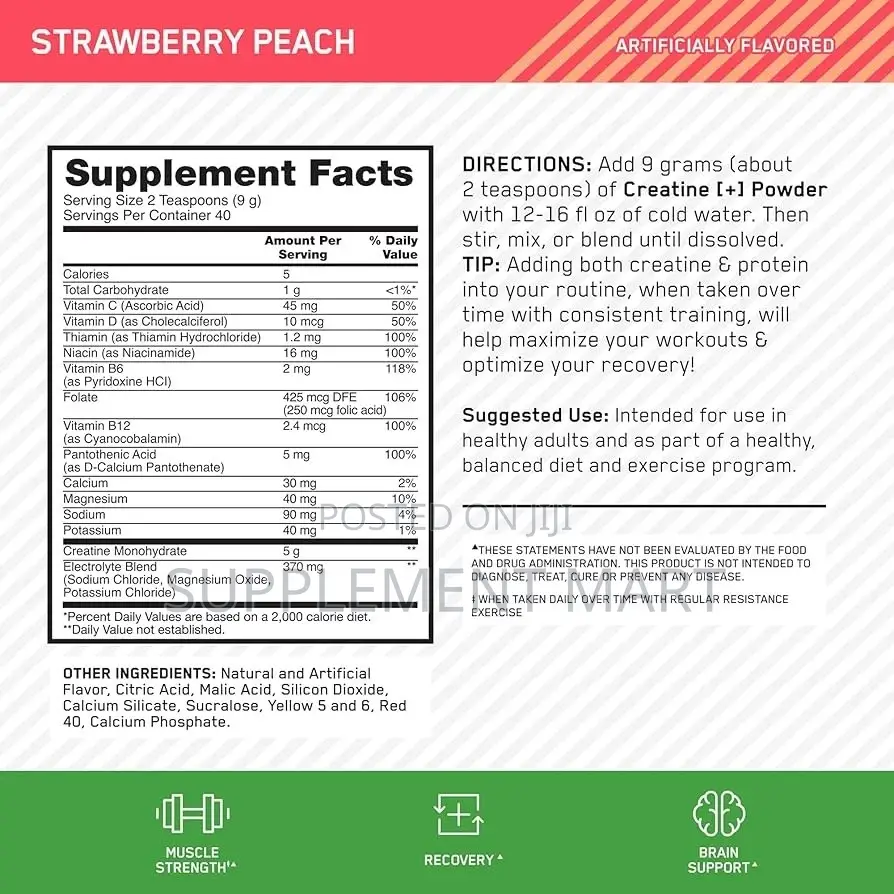 Optimum Nutrition Creatine + Enhanced 3-in-1 360G – 40 Servings