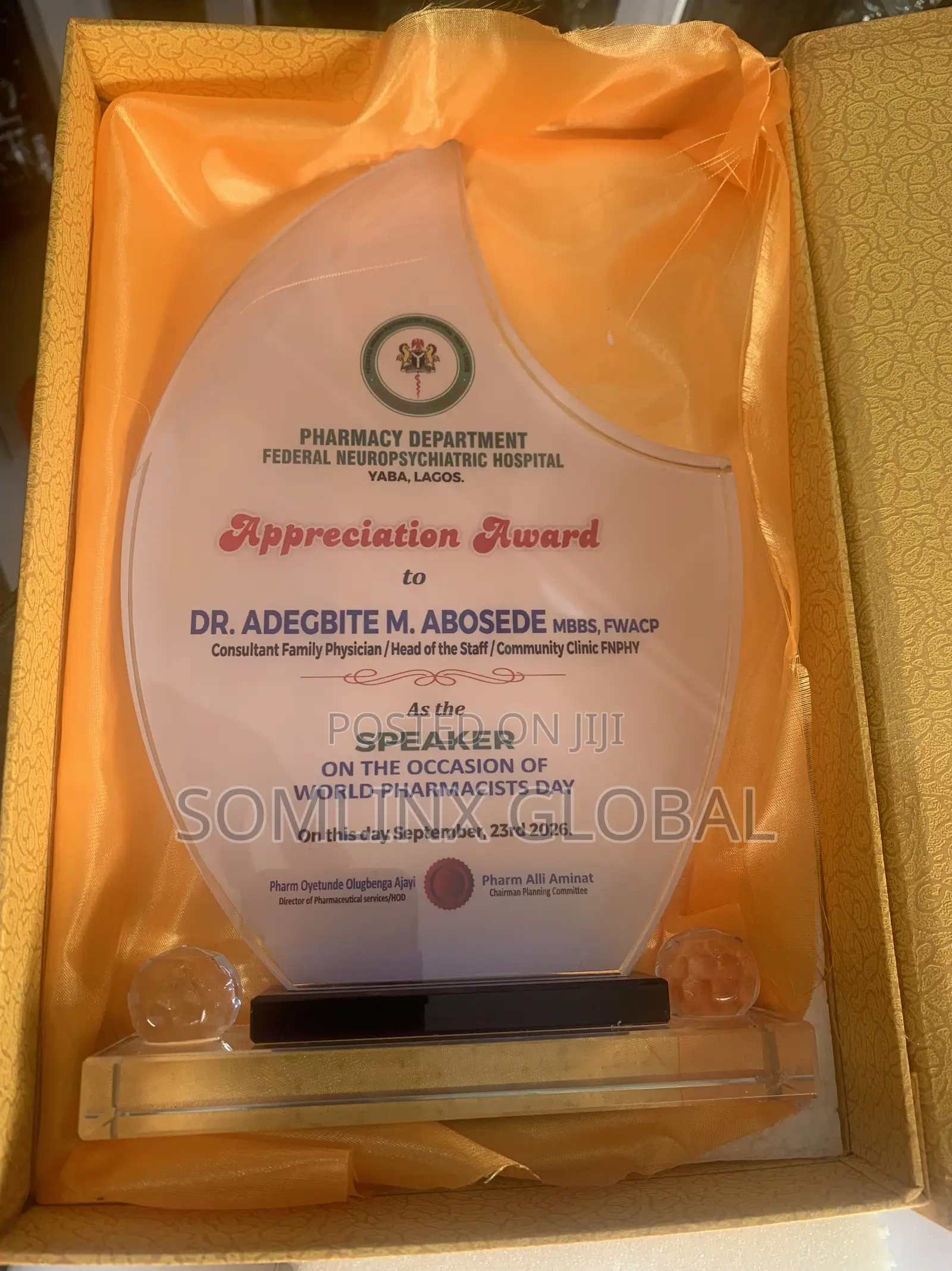 Premium Glass Award Plaque