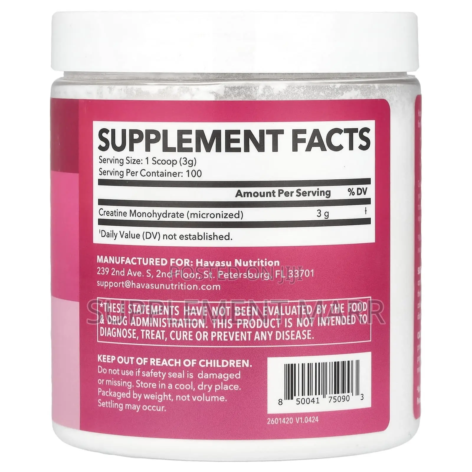 Micronized Creatine Powder for Women – Strength Recovery - 300g