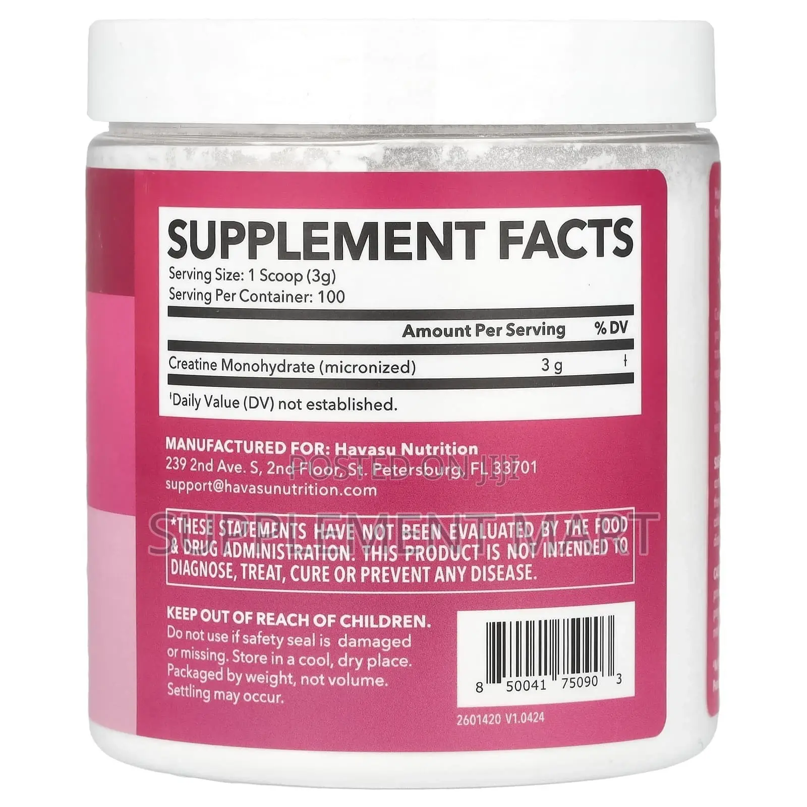 Micronized Creatine Powder for Women – Strength Recovery - 300g