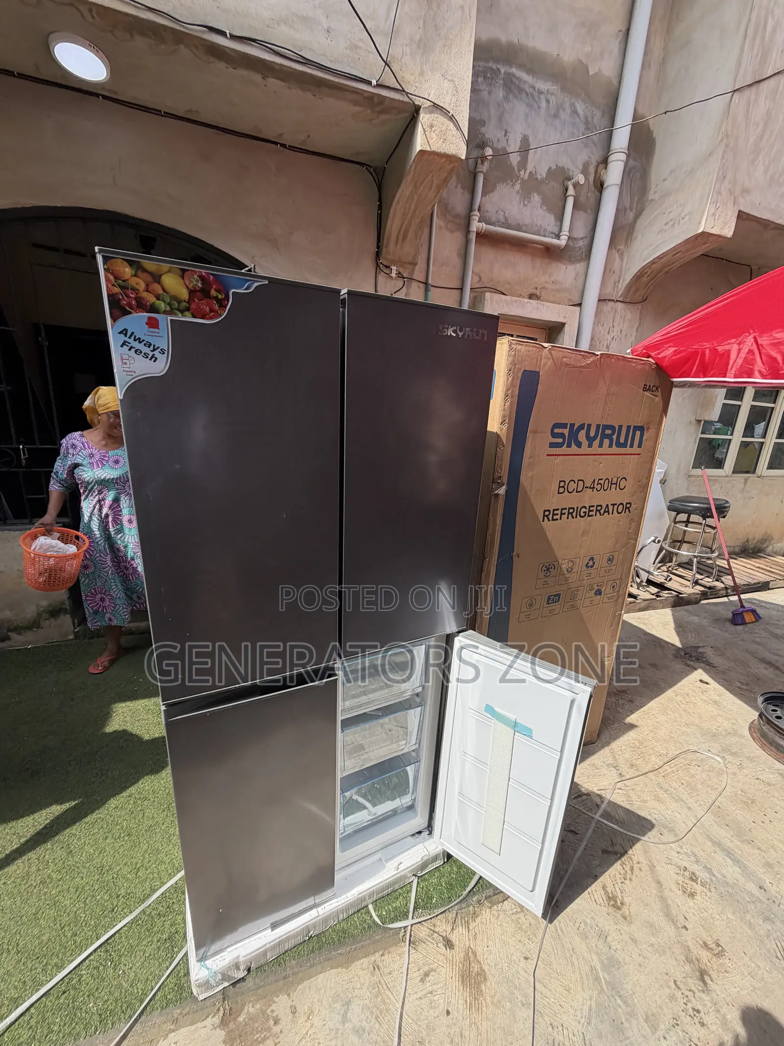 Skyrun BCD-450HC 450L Side-by-Side Refrigerator for Families