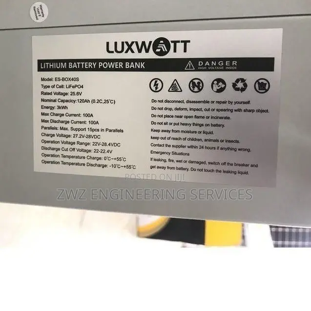 Luxwatt 3kwh 24v Lithium Solar Battery