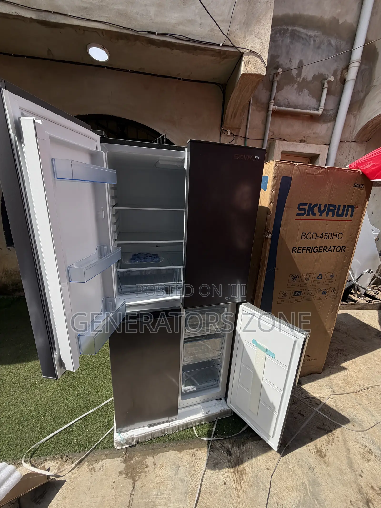 Skyrun 450L Premium Twin Door Side-by-Side Refrigerator