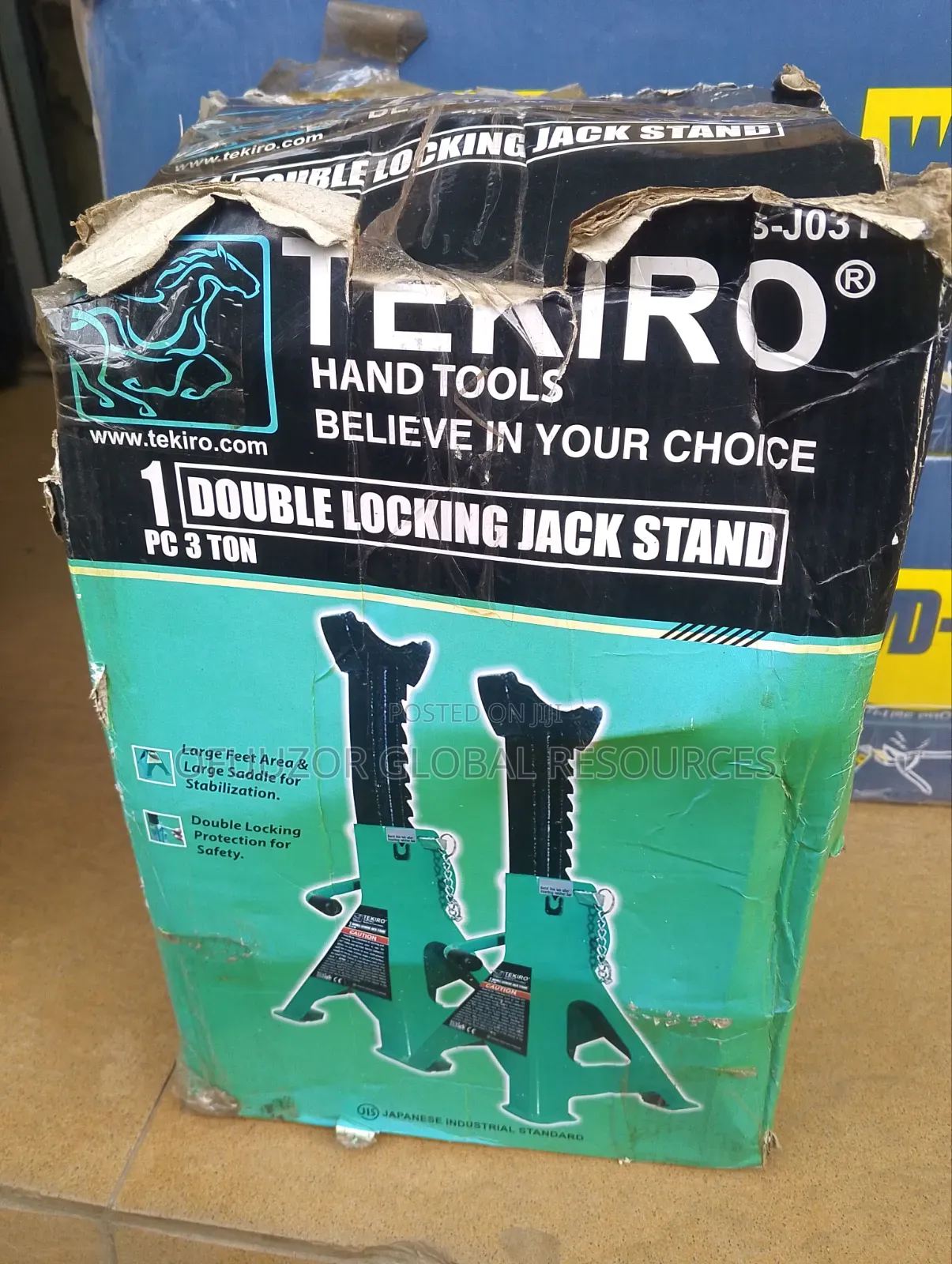 Tekiro Double Locking Jack Stand 3ton