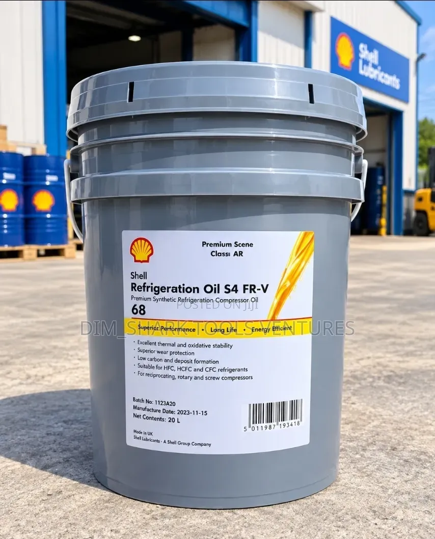 20L Shell Refrigeration Oil S4 FR-V 68,industrial-Synthetic Lubricant
