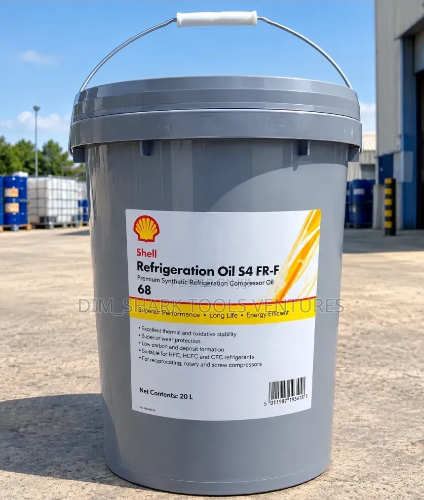 20L of Shell Refrigeration Oil S4 FR-F 68 Synthetic Refrigerator Lub