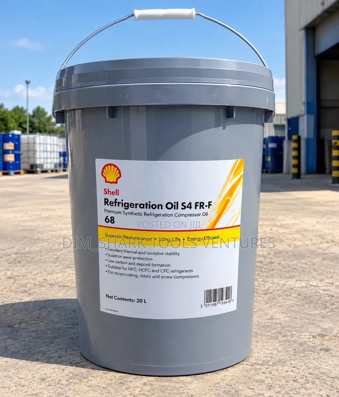 20L of Shell Refrigeration Oil S4 FR-F 68 Synthetic Refrigerator Lub