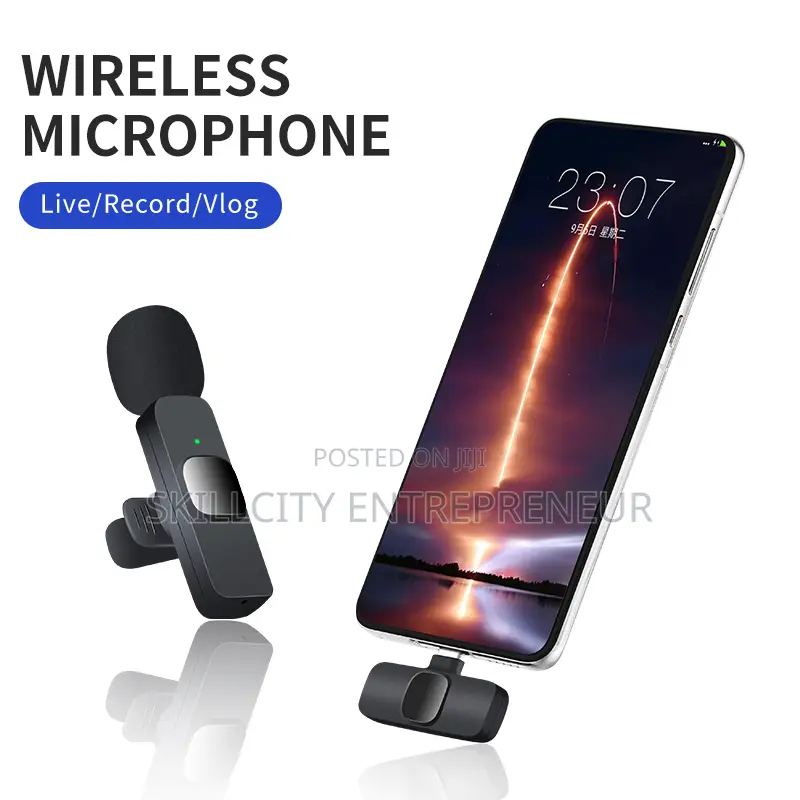 Wireless Single Lapel Microphone With Type-C Receiver