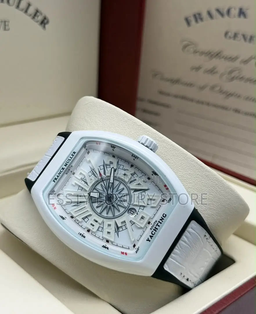 High Quality Franck Muller Leather Wristwatch