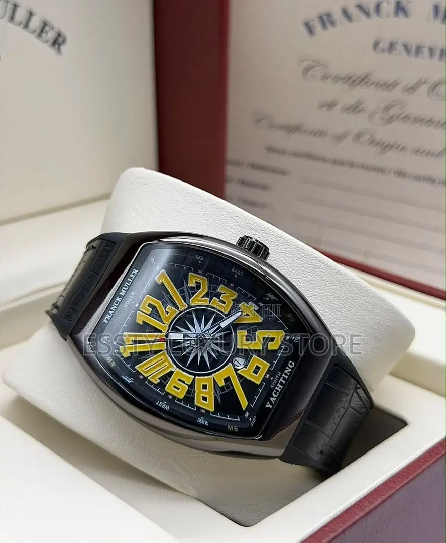 High Quality Franck Muller Leather Wristwatch