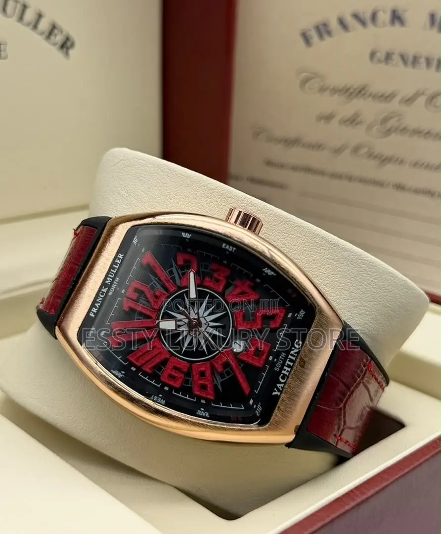 High Quality Franck Muller Leather Wristwatch