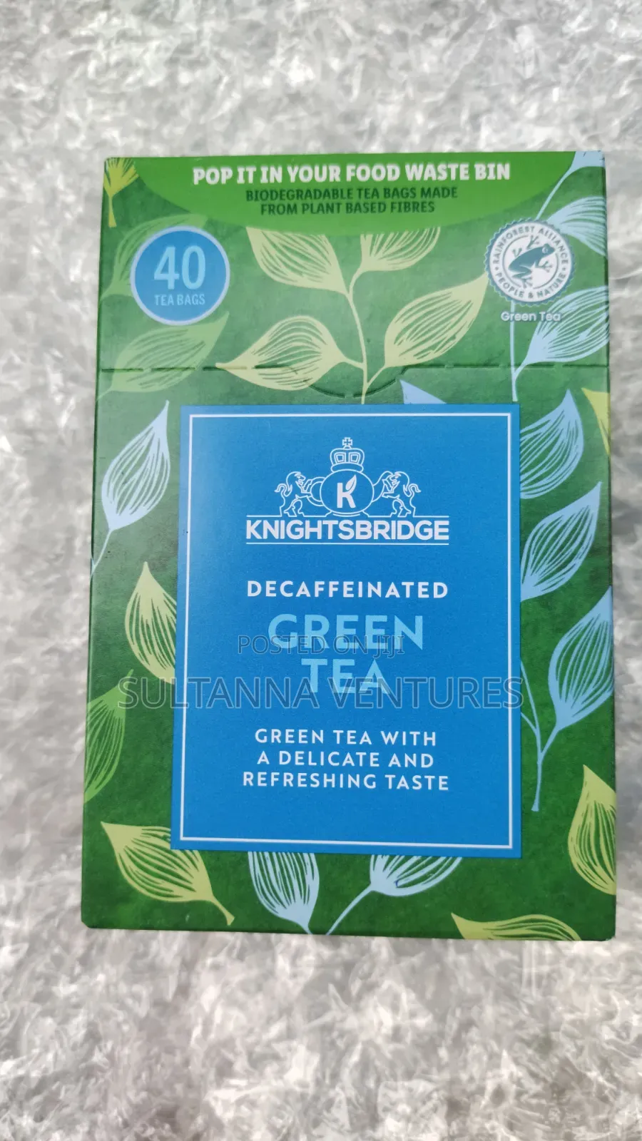 Knightsbridge Green Tea Decaffeinated (40 Tea Bags)