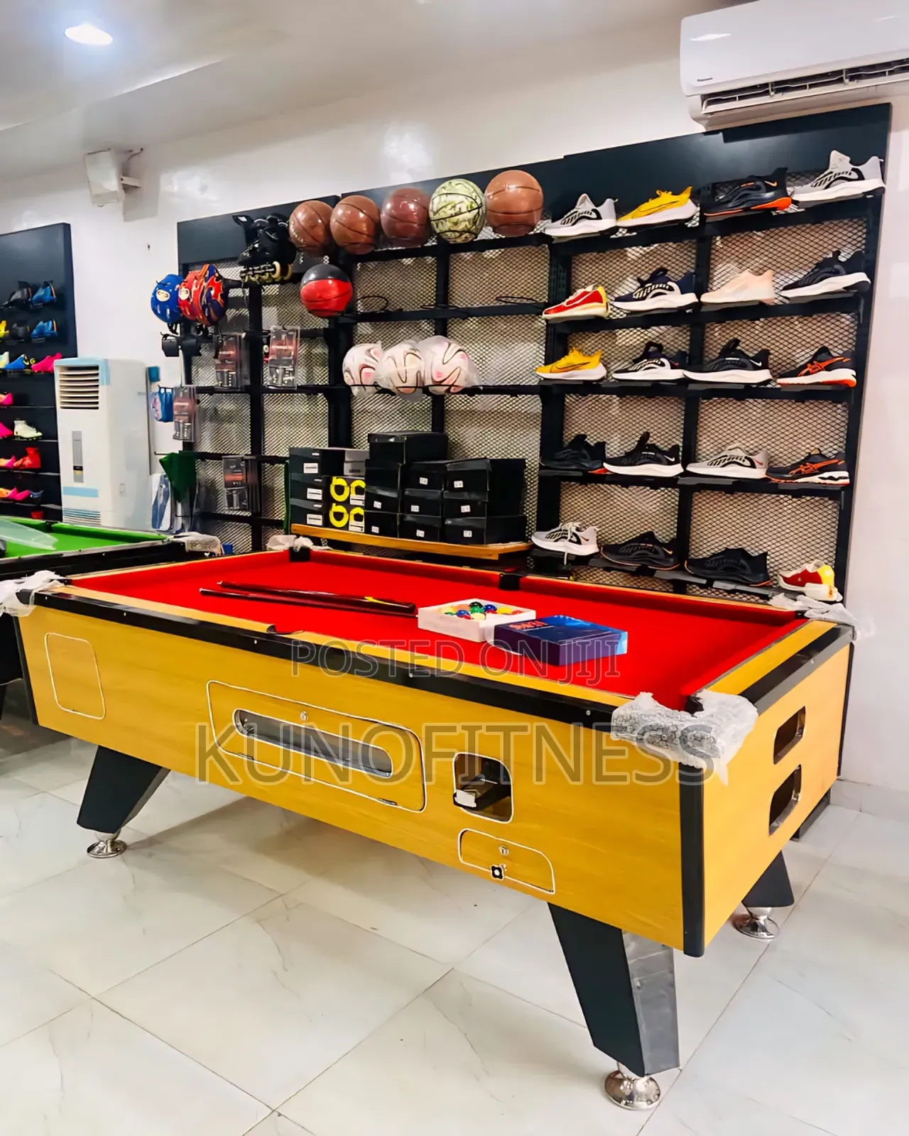 7ft HDF Coin-Operated Pool Board + Accessories