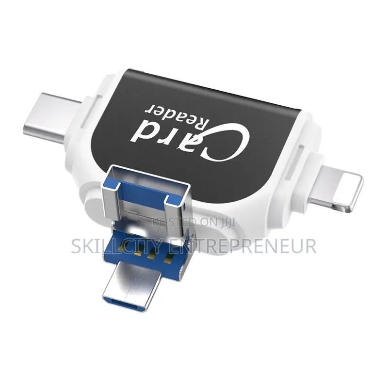 4-in-1 Card Reader Micro Sd Memory Card Adapter