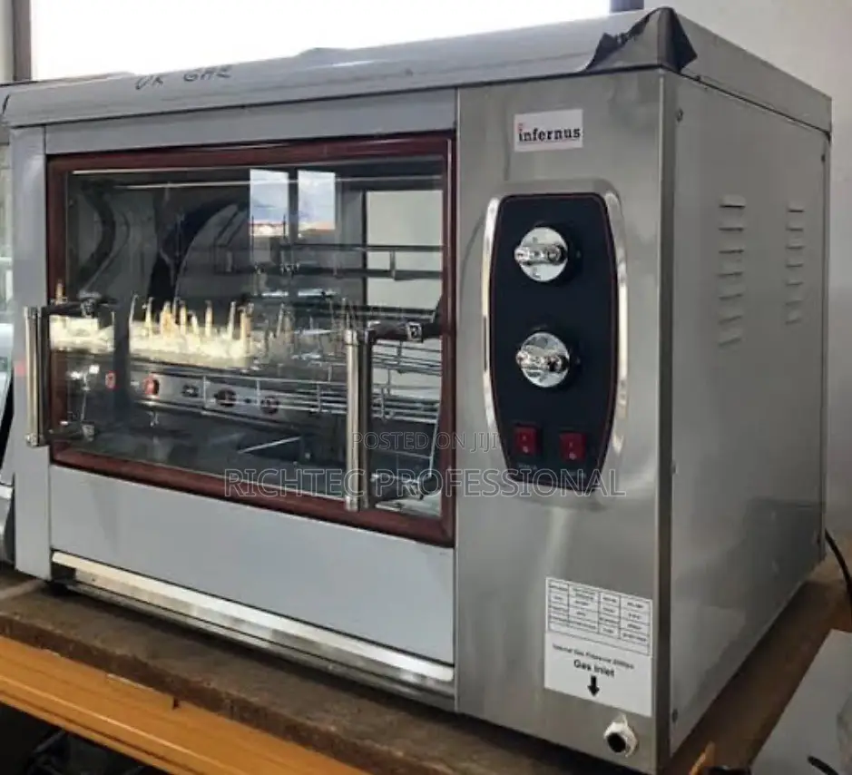 Commercial Dual Fuel (Gas Electric) Chicken Rotisserie Oven