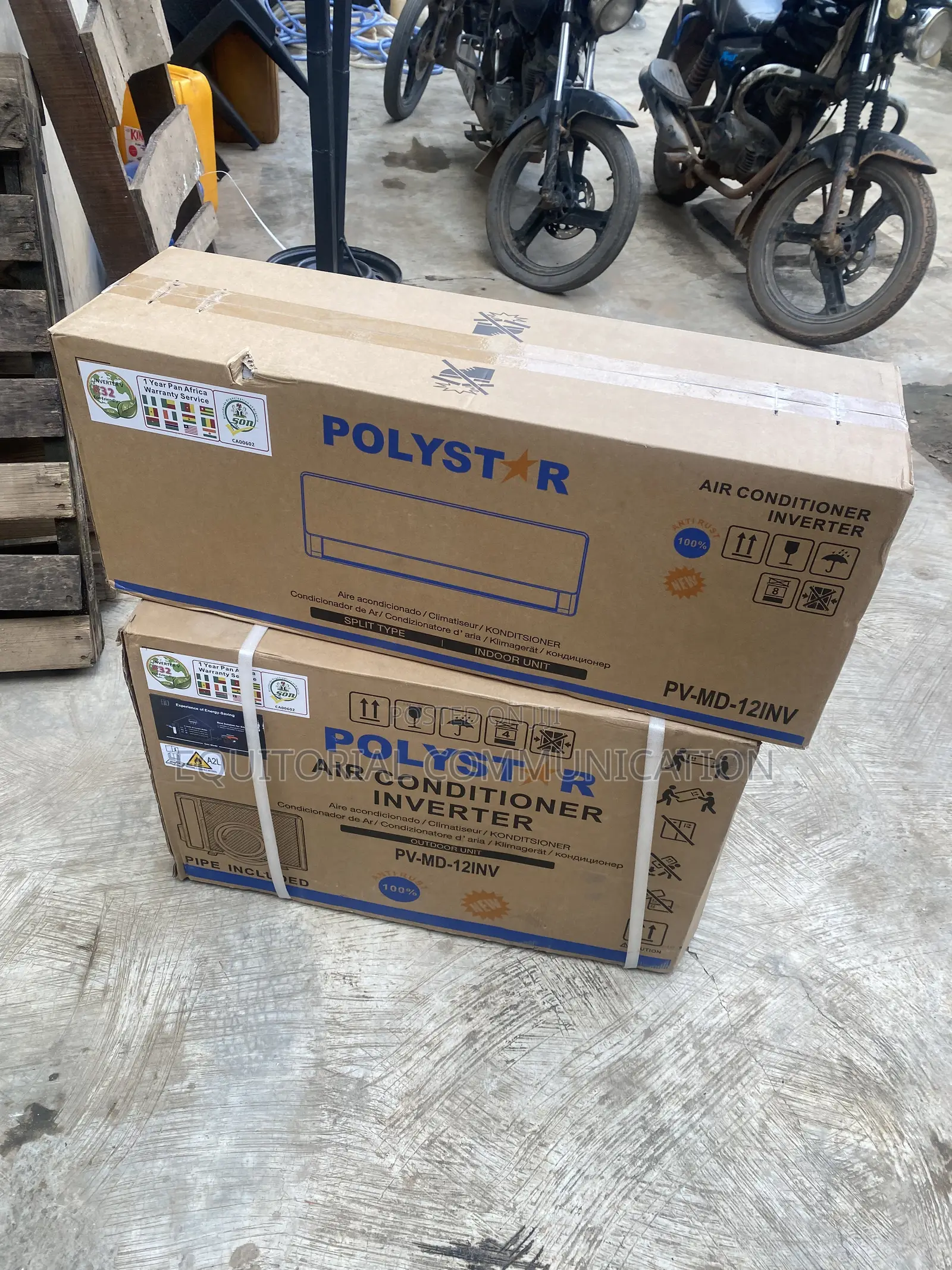 Original Polystar Inverter Split AC 1.5 Horsepower