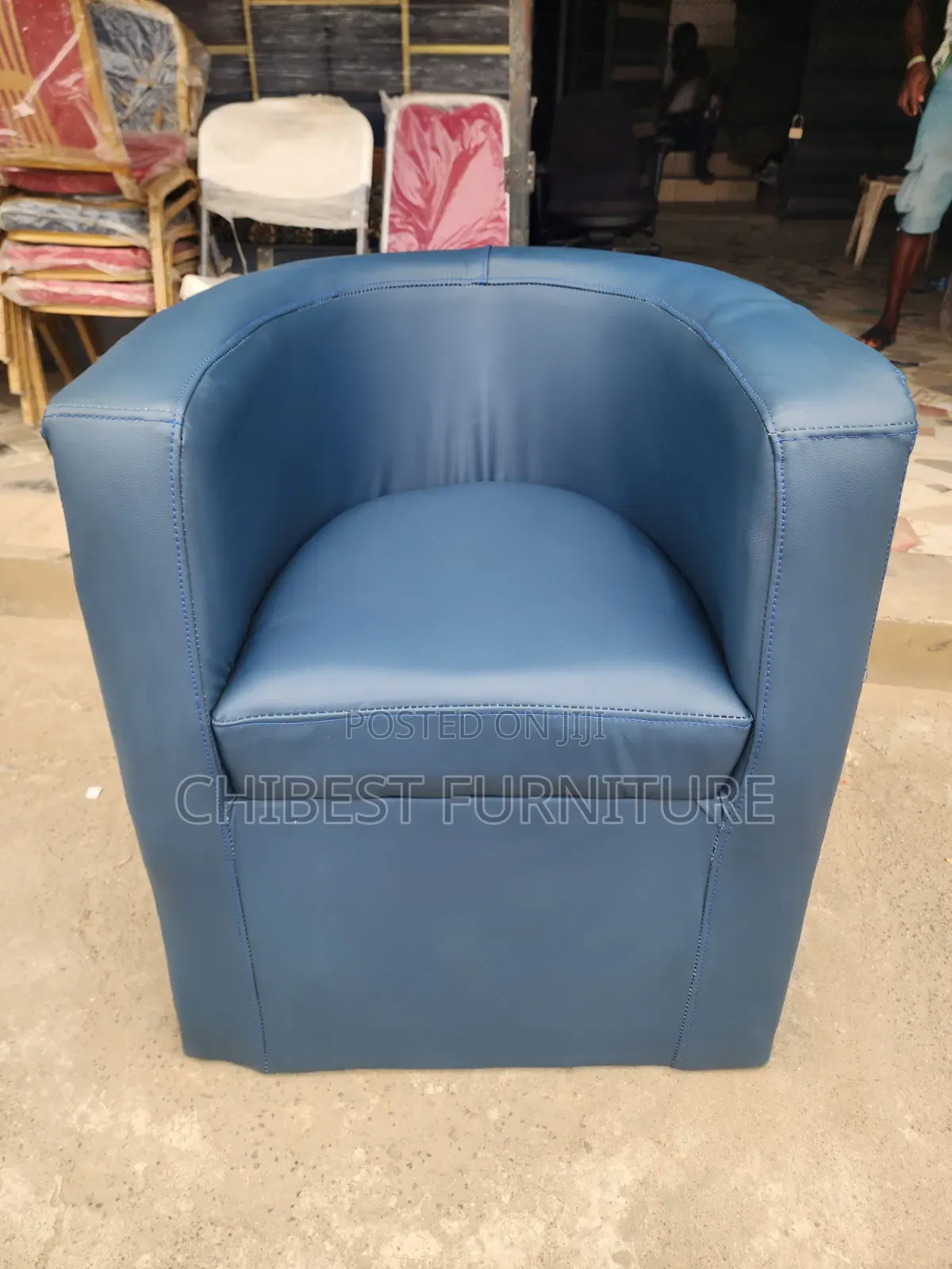 Brand New Single Seater Made With Animal Skin Leather.