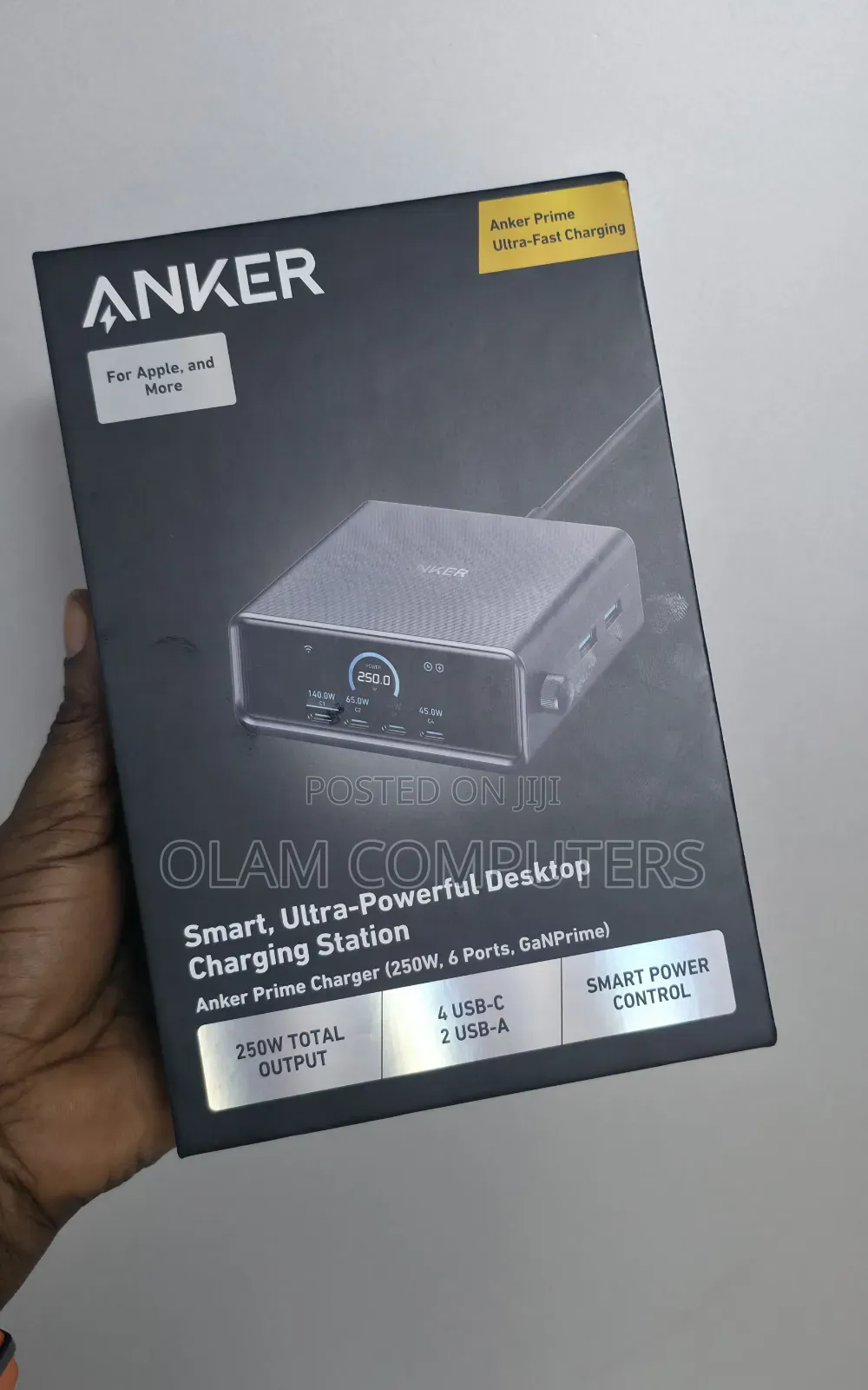 Anker Prime Charger (250W, 6 Ports, GaNPrime