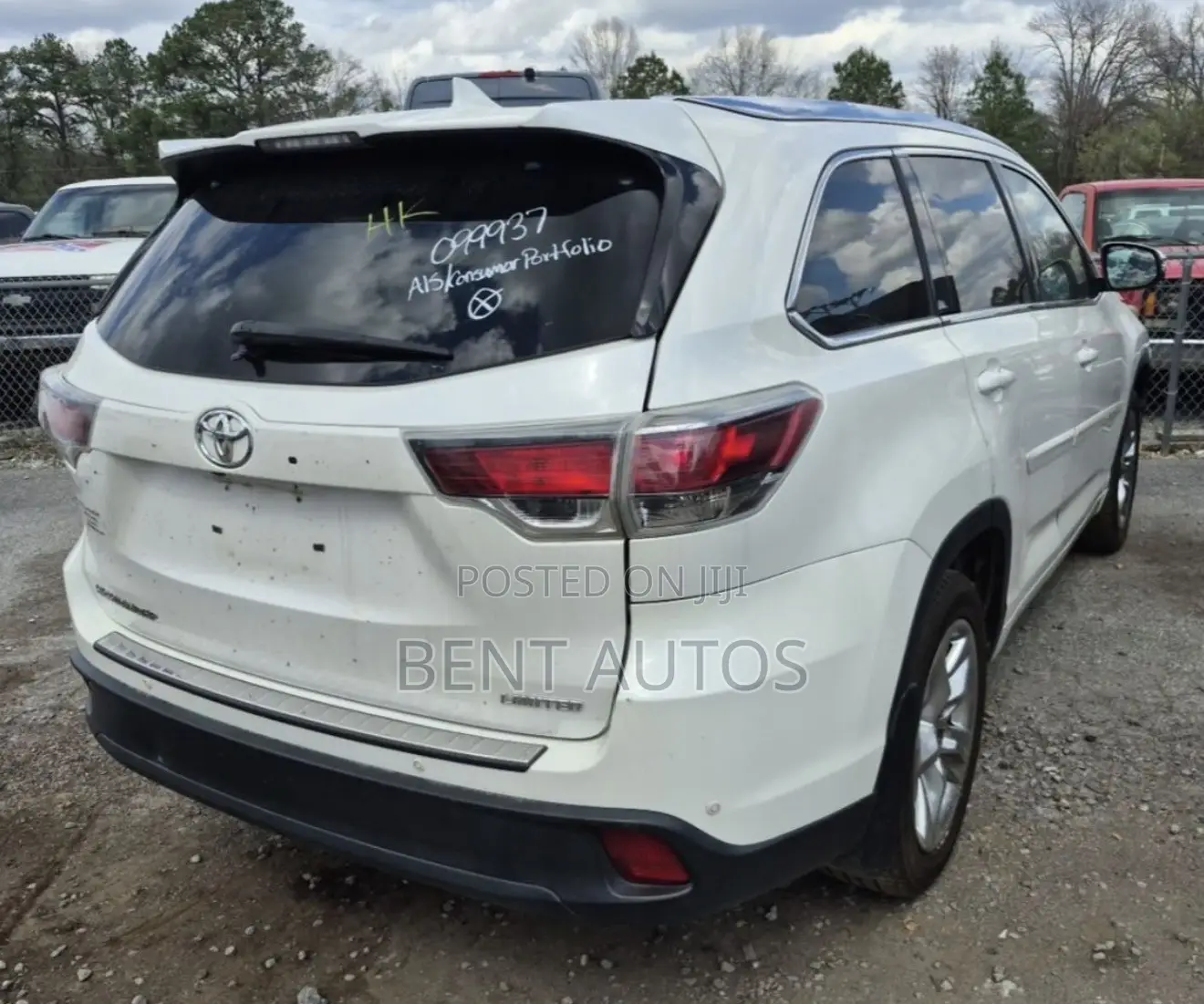 Toyota Highlander Limited Platinum V6 4x2 (3.5L 6cyl 6A) 2016 White