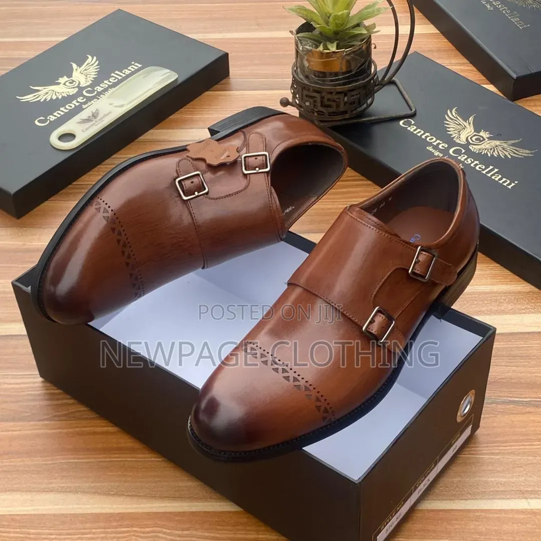 Premium Men’s Lace-Up Leather Shoes – Turkish Italian