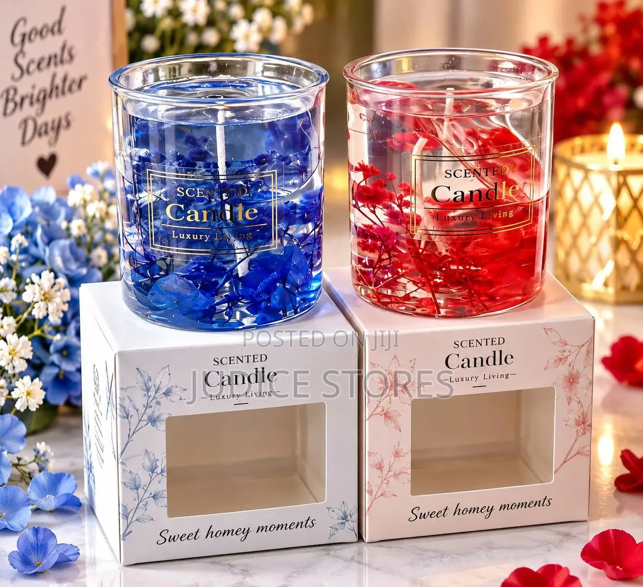 Luxury Scented Floral Candle