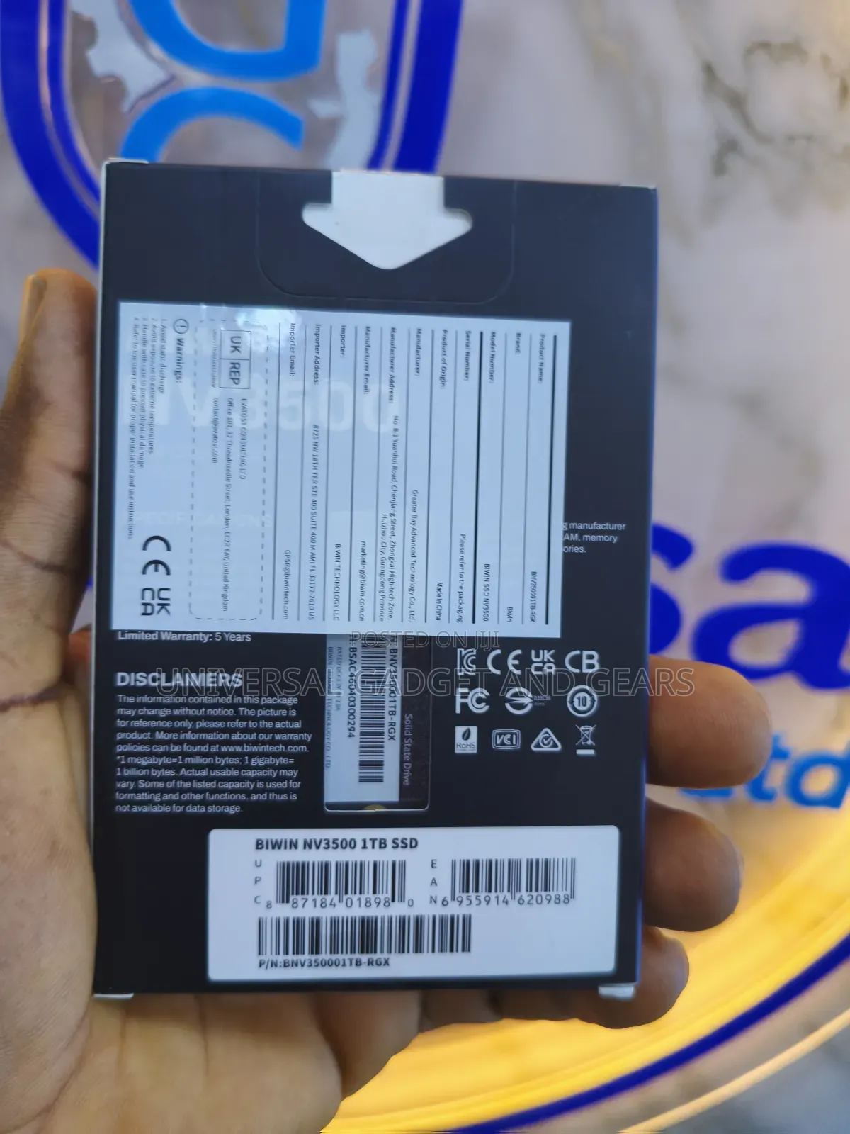 Biwin 1TB M.2 Pcle Gen 3 SSD NV3500