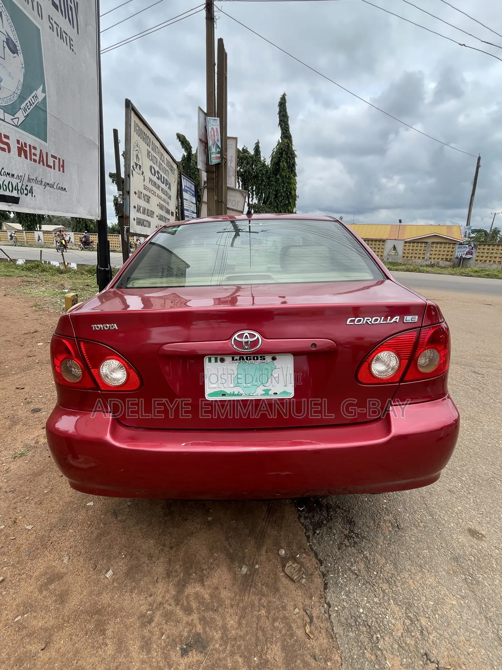 Toyota Corolla 2005 Burgundy