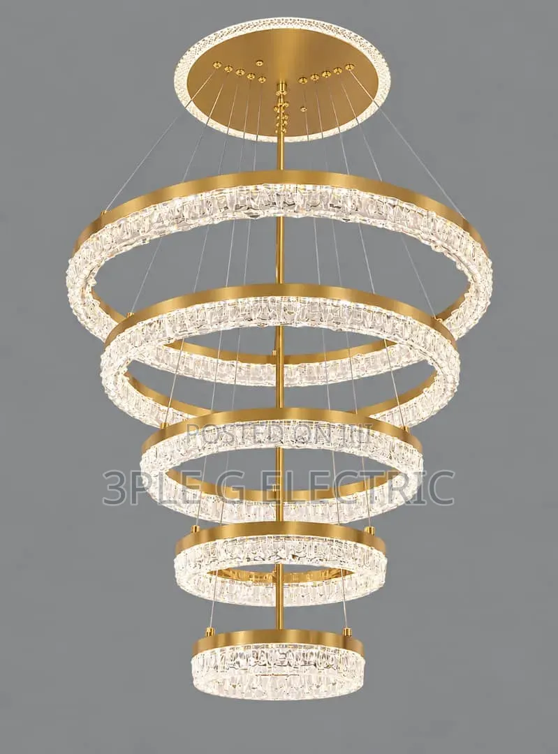 600mm (By5) Chanderlier 
Gold 
White Warmwhite 