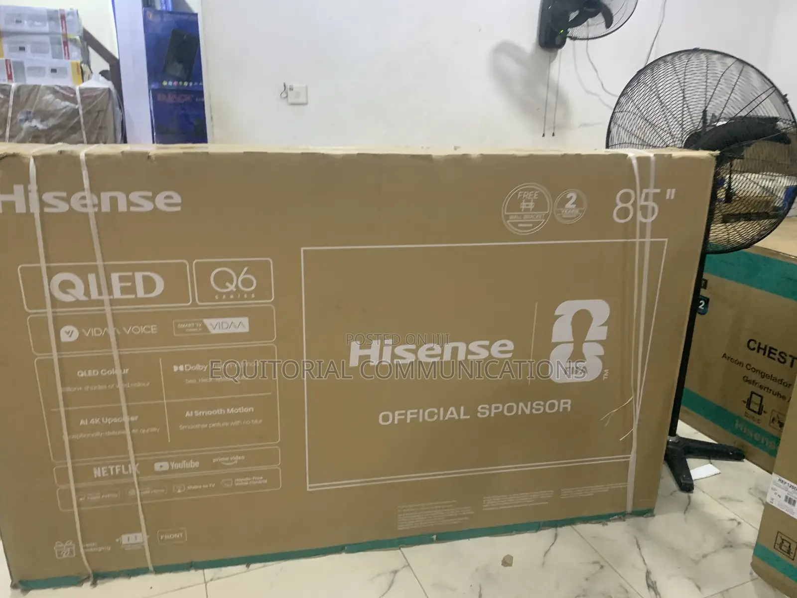 Hisense 85-Inch QLED Smart TV – Ultra-Large Display