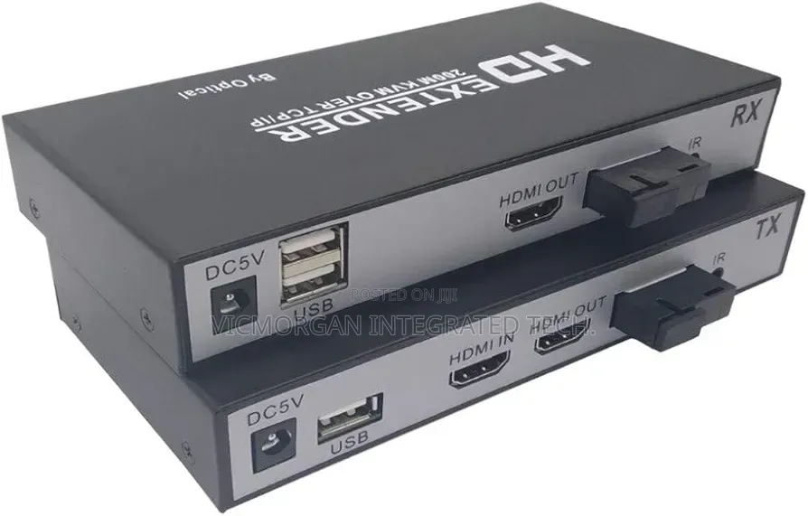 20km HDMI Fiber KVM Extender Set (Transmitter and Receiver