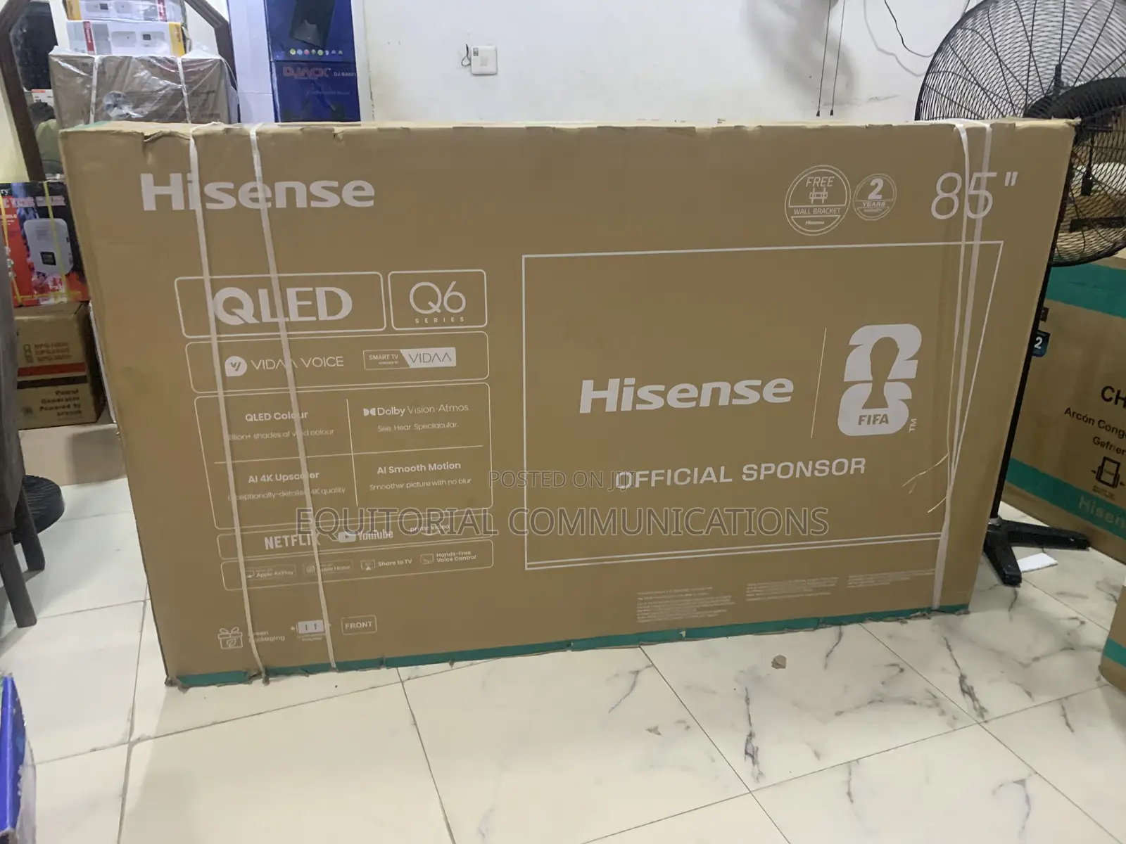 Hisense 85Q6Q QLED – 85 Inch Massive Screen, Stunning Detail