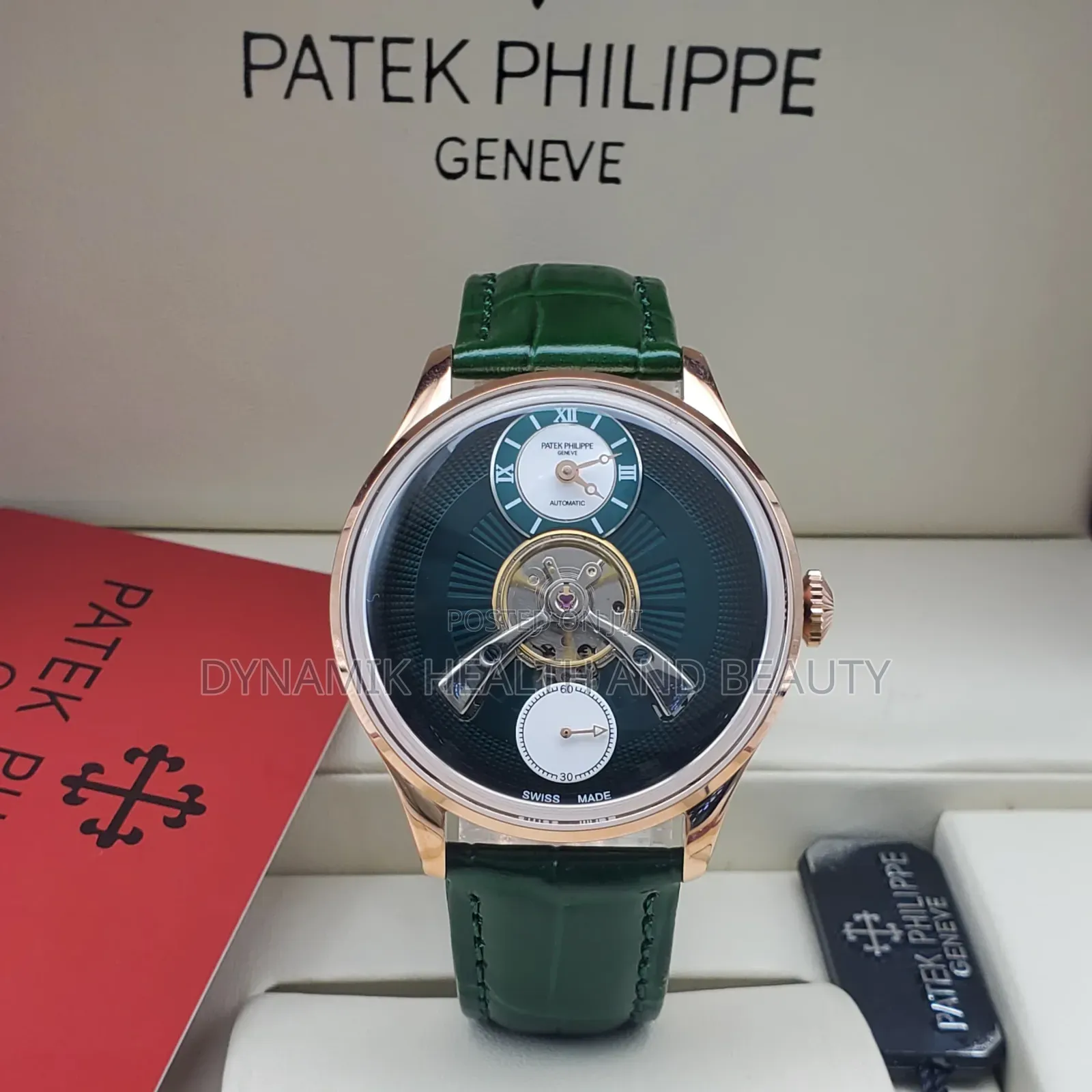 PATEK PHILIPPE AUTOMATIC LEATHER Men's Wristwatch Executive Style