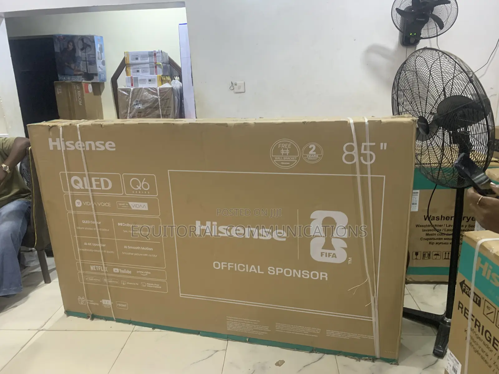 Hisense 85-Inch QLED TV – Big Screen, Smart Technology