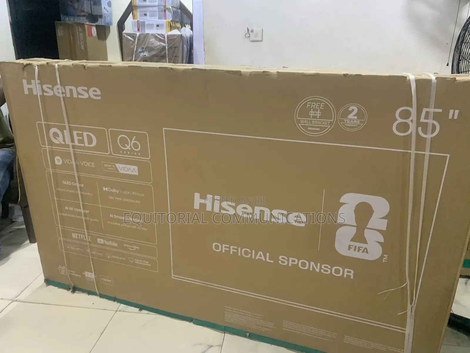 Hisense 85-Inch QLED TV – Big Screen, Smart Technology