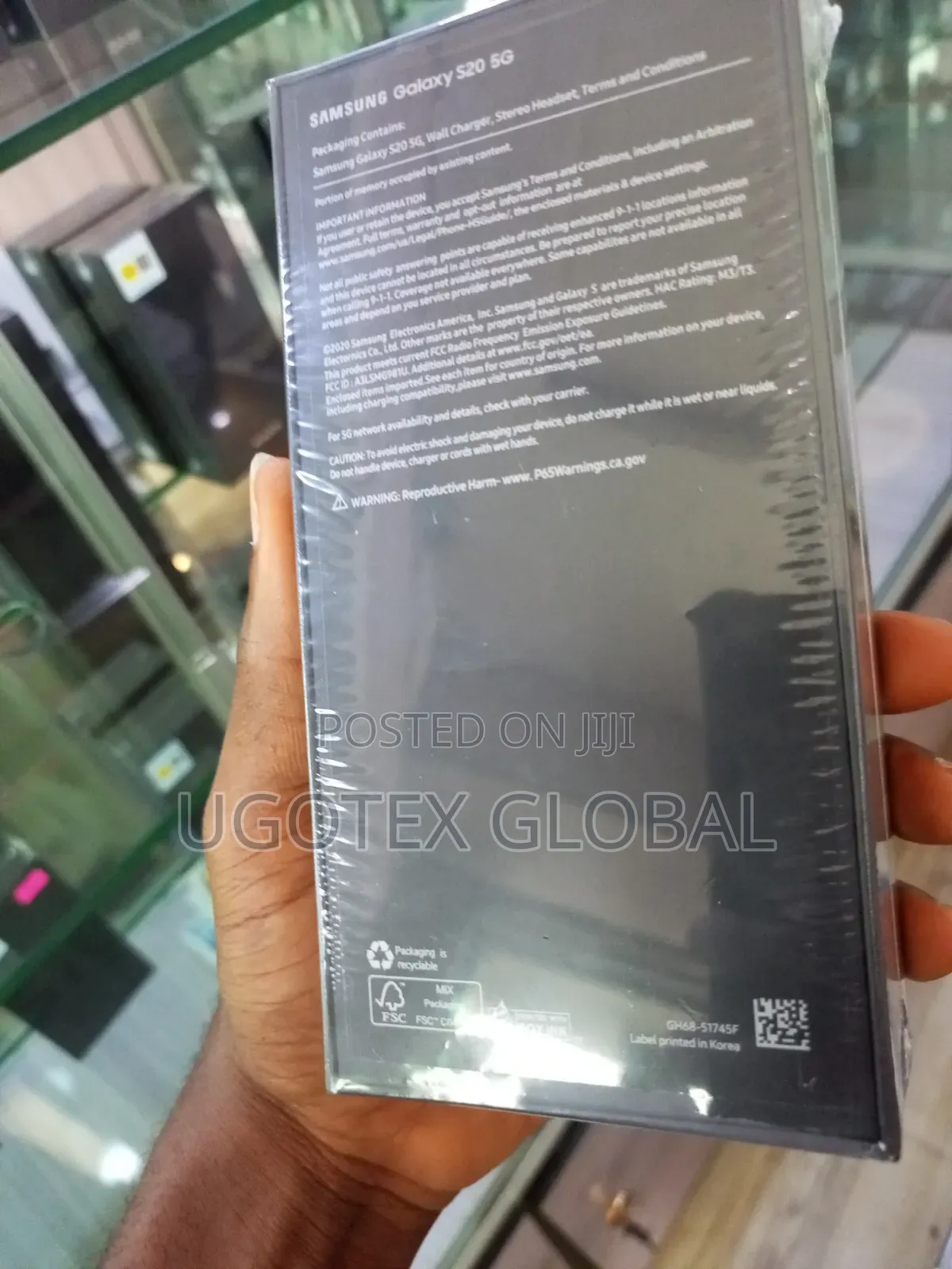 New Samsung Galaxy S20 5G Uw 128 GB Blue