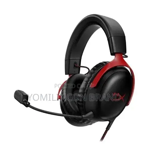 Hyperx Cloud III – Wired Gaming Over Ear Headset - Red Black.