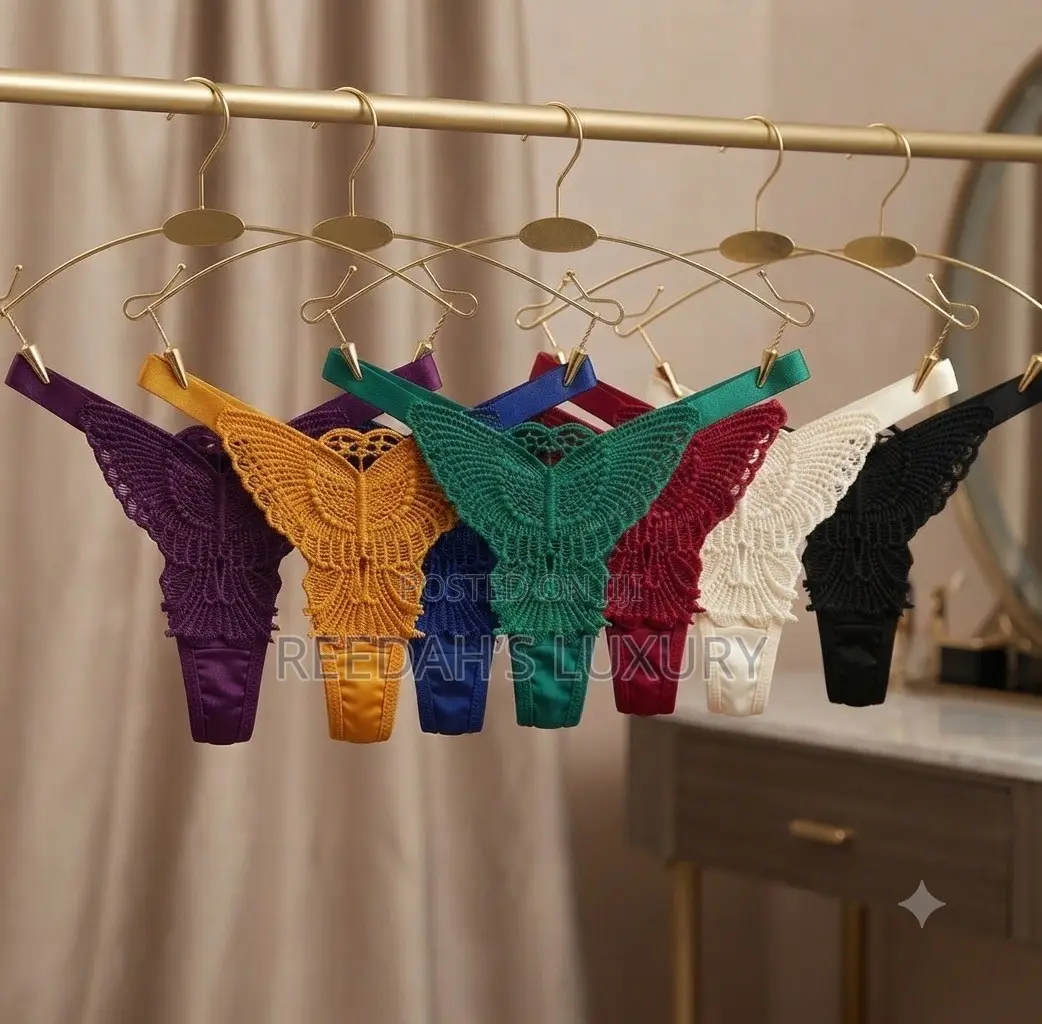 3 PCS Butterfly Lace Thong