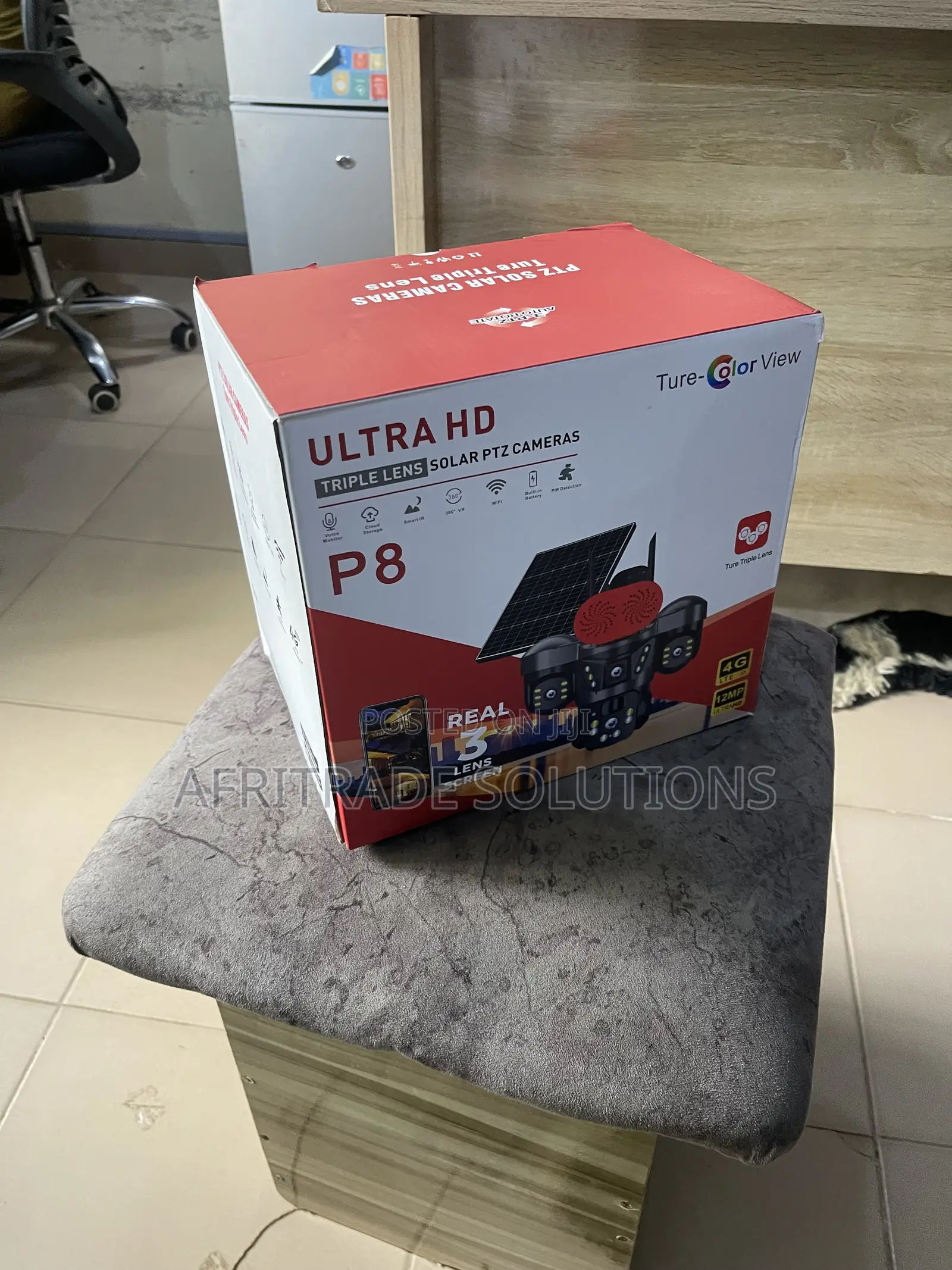 Ultra HD Solar Powered PTZ Security Cam