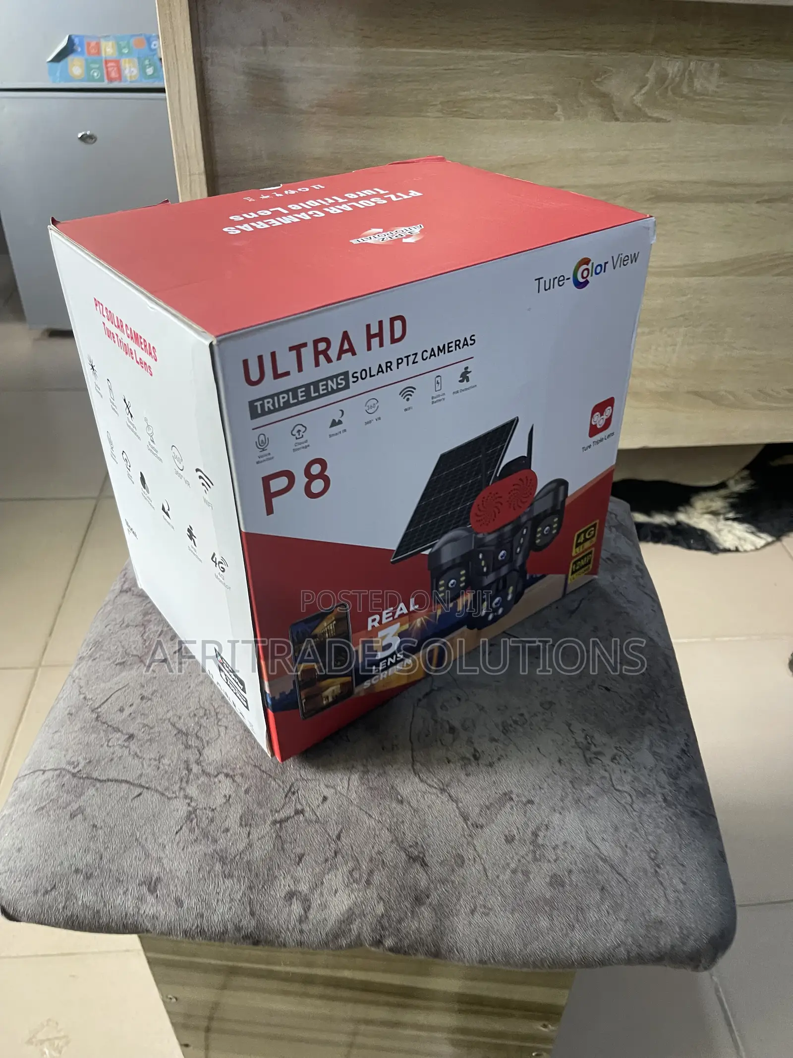 Ultra HD Solar Powered PTZ Security Cam