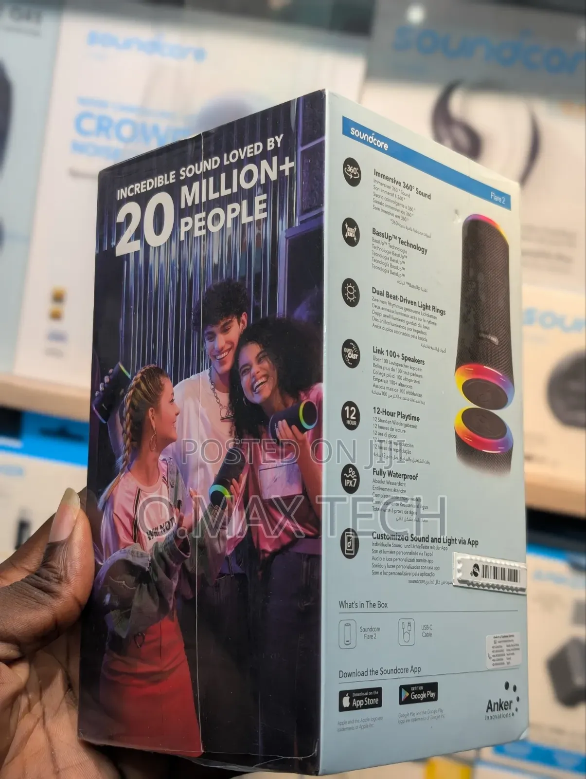 Anker Soundcore Flare 2 3600 Portable Bluetooth Speaker