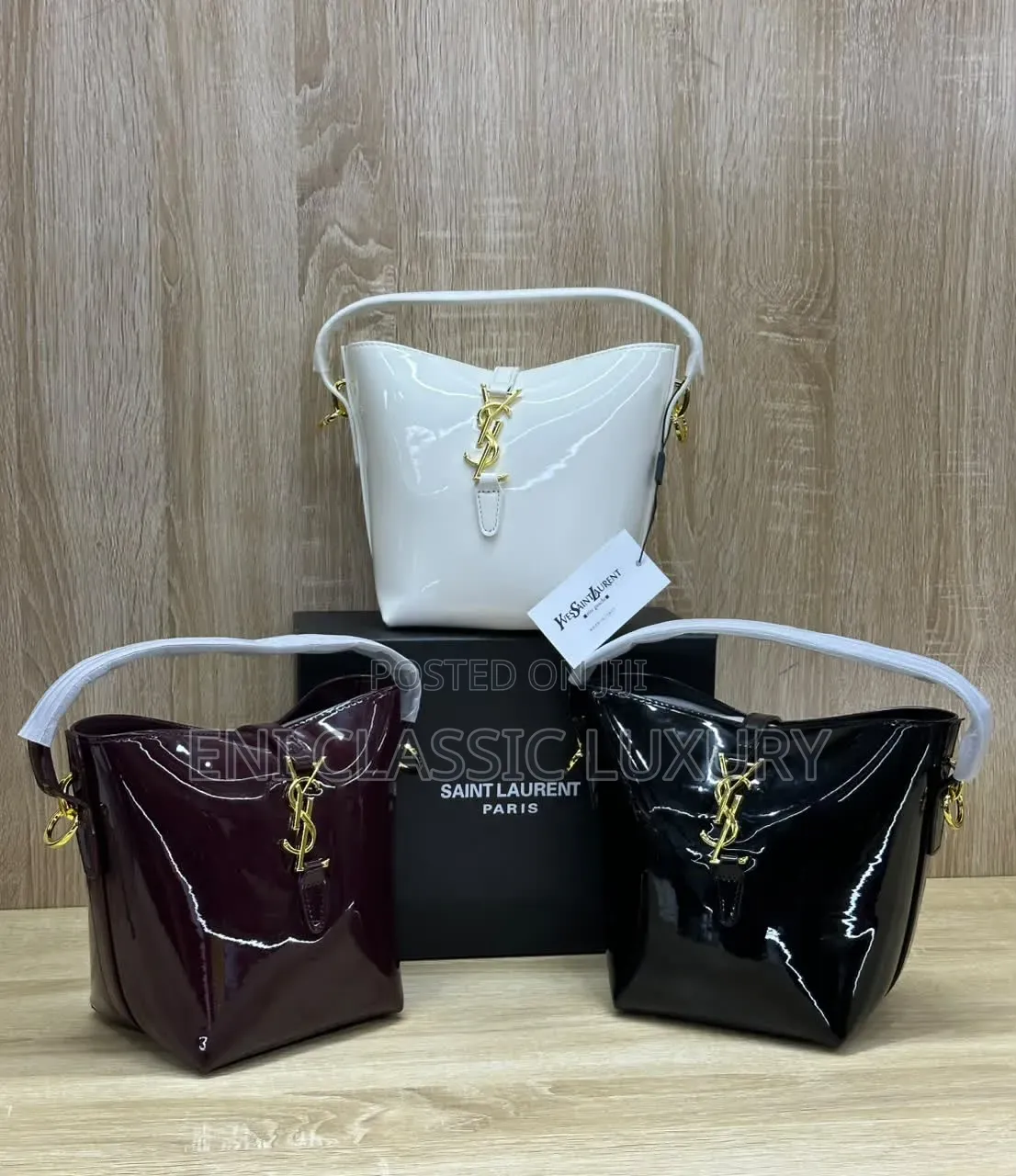Glossy Saint Laurent Luxury Women's Handbags Best Quality Well Branded