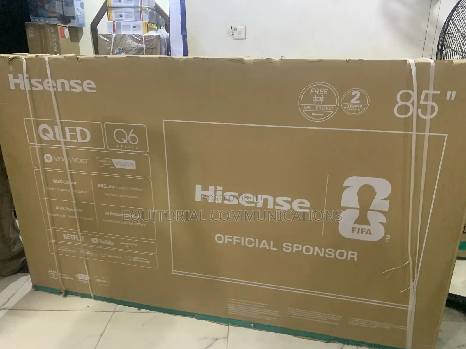 Hisense 85-Inch QLED – Vibrant Visuals Smart Features