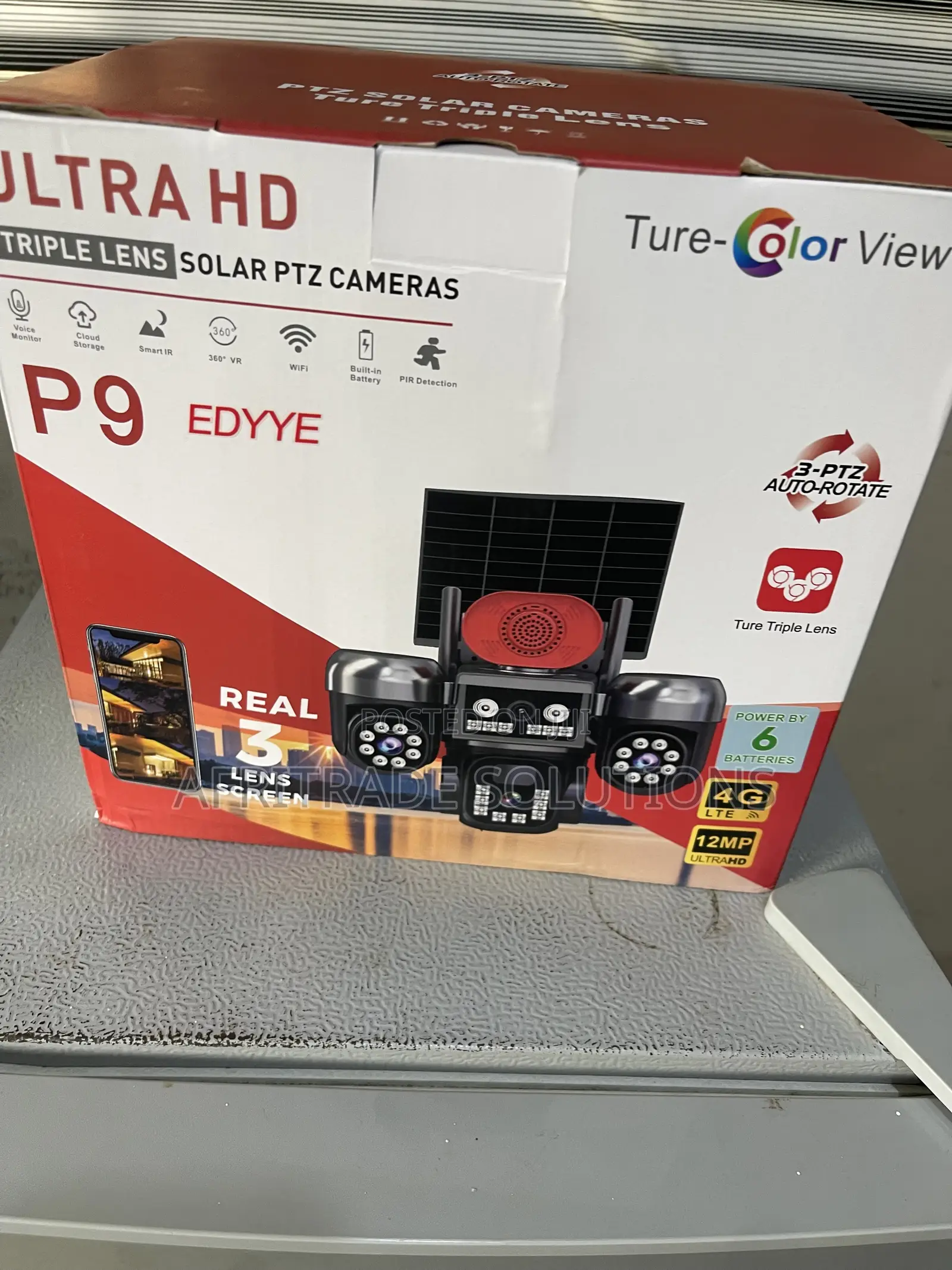 Ultra HD 360° Solar PTZ Surveillance Camerav